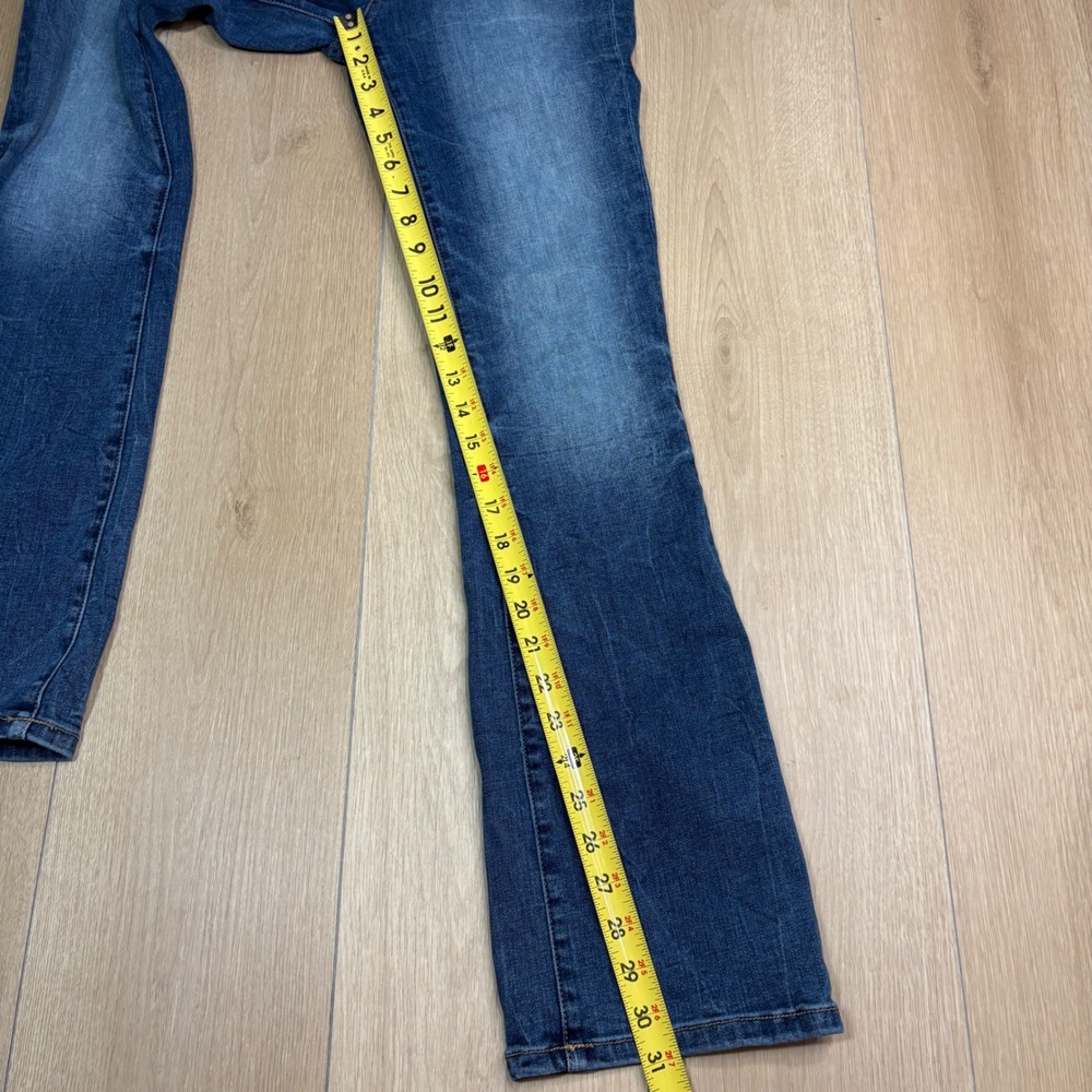 BKE Billie High Rise Slim Tailored Bootcut Jeans Blue Wash 27x31.5 Distressed - Picture 9 of 10